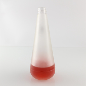 Bouteilles en verre <span class=keywords><strong>de</strong></span> <span class=keywords><strong>sable</strong></span> givré conique avec bouchon en aluminium pour boissons lait thé <span class=keywords><strong>vin</strong></span> jus eau huile <span class=keywords><strong>de</strong></span> sésame conception en forme <span class=keywords><strong>de</strong></span> goutte - Product Image 4