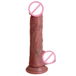 Remot kontrol cairan silikon pemanas berputar Dildo bergetar mesin bacaan untuk wanita alat getar peningkat kepuasan seksual