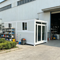 Conteneur préfabriqué pliable pour atelier, structure en acier durable, stockage mobile d'équipements pour usines et entrepôts