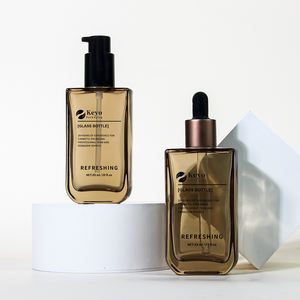 नया डिजाइन 50 मिलीलीटर एम्बर ग्लास सीरम बोतल स्किनकेयर पैकेजिंग ग्लास बालों की तेल बोतल 1.7 ओज़ ग्लास लोशन बोतल - Product Image 6