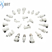 Raccord de tuyauterie à connexion rapide de type push, prise femelle 1/4 avec valve, pour systèmes de transfert de fluides, fourni par l'usine