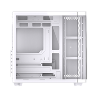 Gabinete Gamer LOVINGCOOL de Nuevo Estilo para PC, Chasis ATX Tipo Cubo de Vidrio Templado con RGB, Cubierta de Torre Mediana para Computadora de Escritorio