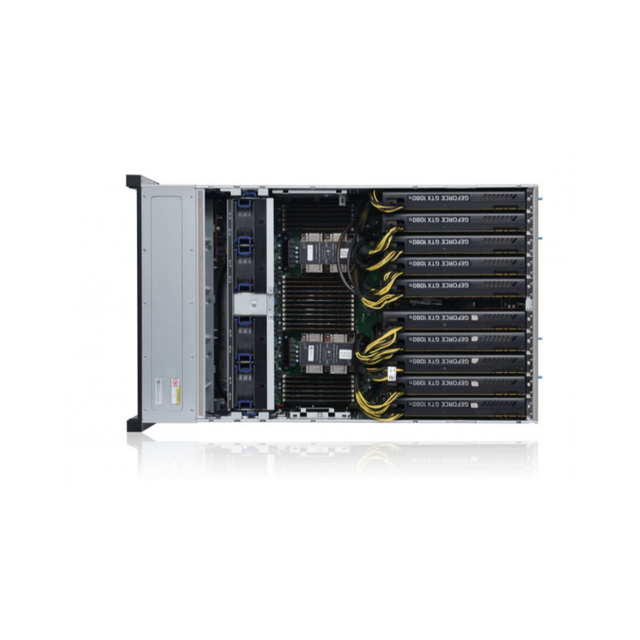 4U 8-GPU Rack-Mounted AI Server Barebone System with 2nd/1st Gen Intel Xeon Processors 24 DDR4 Slots 252.5-inch Drives Stock