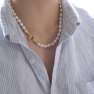 Joyería de diseño de lujo, collar barroco grande blanco natural de agua dulce, 11-13cm, venta al por mayor - Product Image 3