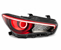 Phares LED RGB en gros d'usine pour Infiniti Q50, ensemble de phares avant personnalisés en forme de lune avec effet œil de démon