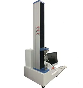 Máquina de prueba de resistencia a la tracción por ordenador de una sola columna 1000Kn, máquina de prueba de resistencia a la perforación de película extensible