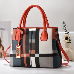 Color Blocked Striped <b>Handbag</b> Big Size Killer Bag For Everyday Use Spring 2025 - Product Image 3