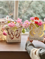 Vente chaude haute vitesse 2024 boîte-cadeau de fleurs pour la fête des mères saint valentin de haute qualité avec un bon service sac de bouquet de fleurs