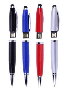 Aiaude Laser Pointer Ball Pen Touch Screen Good Quality Custom Logo Gifts Metal 3 in 1 Multi-Functional Pen USB flash drives