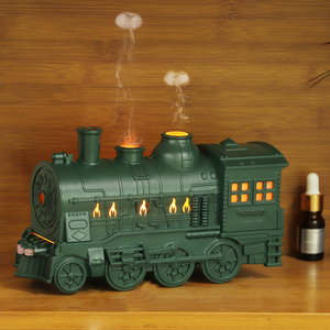 Venta caliente 3D Train Spit Out Ringlike Simulación Aroma Difusor Humidificador de aire Ultrasónico Cool Mist Maker Aceite esencial LED - Product Image 5