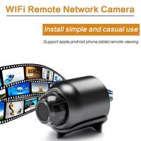 Caméras de sécurité intelligentes pour la maison, mini caméra sans fil miniature, caméra vidéo HD grand angle X5 portable, petite caméra Wifi intérieure