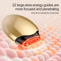 Appareil de beauté électrique importé pour usage domestique, avec lumière colorée, massage facial liftant, vibration, chaleur et fonction canon à collagène