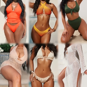 ชุดว่ายน้ำแบบคละแบบขายส่งยกสต็อก |   ชุดบิกินี่วันพีซแบบแทงกินี่สำหรับคลุมชายหาด |   ชุดว่ายน้ำมือสองสำหรับผู้หญิงขายส่งช่วงฤดูร้อน - Product Image 4
