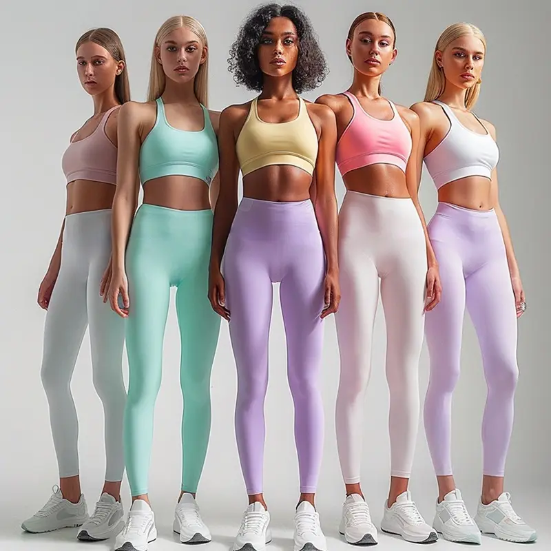 2024 nuevo Pantalón deportivo de cintura alta mallas de yoga sin costuras para mujer mallas de entrenamiento