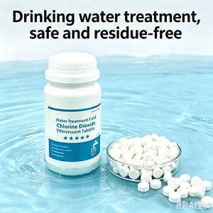 Comprimés effervescents de dioxyde de <span class=keywords><strong>chlore</strong></span> à 10 % pour la purification de l'eau potable, traitement de désinfection de l'eau - Product Image 2