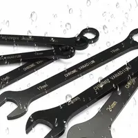 Jeu de clés à molette réglables en acier au carbone de 14 pièces (ouvertes et à cliquet 8-24 mm) – Outils automobiles complets