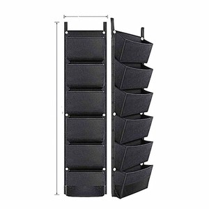 Nouveau sac de plantation vertical à 6 poches en feutre tenture murale pour fleurs légumes conteneur de culture extérieur intérieur <span class=keywords><strong>jardinière</strong></span> de jardin - Product Image 5