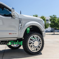 Ruedas forjadas dobles personalizadas pulidas 22X8.25 24X8.25 con tapa central flotante 10X285.75 8X170 para Chevy Silverado 3500HD