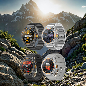 Montre connectée AK81, sport, étanche IP68, écran 1,46 pouces, appel BT, lampe de poche, boussole, unisexe, silicone, autonomie de 4 jours, multisports - Product Image 6