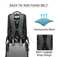 Sac à dos pour ordinateur portable imperméable Oxford 17 pouces, grande capacité, sac de voyage d'affaires avec port de charge USB pour hommes et femmes, logo personnalisé