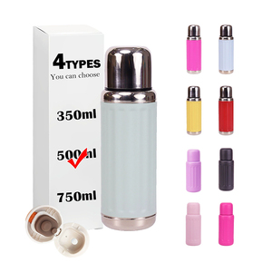 SilverJet Stainless Steel Water <b>Bottle</b> 350 500 <b>750ml</b> Insulated Double Wall Tumbler With Lid For Travel Home Office Gift - Product Image 3