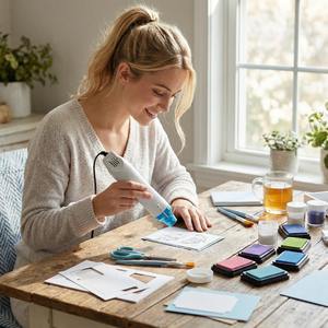 <span class=keywords><strong>Pistola</strong></span> de Calor Profesional TIMESRUI, Mini <span class=keywords><strong>Pistola</strong></span> de Aire Caliente Portátil para Tubos Termocontraíbles, Cera para Sellar y Fabricación de Jabón Artesanal - Product Image 6