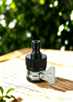 Adaptateur universel pour robinet - Connecteur d'irrigation goutte-à-goutte - Robinet d'arrosage multifonction en plastique pour tuyau d'eau de jardin