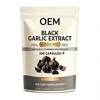 Extrait d'ail noir en gélules molles 6000mg, complément alimentaire fermenté à base de plantes, marque privée OEM, complément alimentaire pour adultes