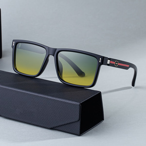 Lunettes de soleil polarisées carrées pour hommes Zx-8949P, monture noire, verres TAC, protection UV400, pour la conduite en extérieur, type 3 - Product Image 1