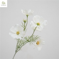 Flor de Margarita Cosmos de Tela de Seda Artificial de Alta Simulación Hecha a Mano para Decoración del Hogar, Centro de Mesa para Bodas, Regalo de San Valentín