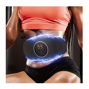 Cinturón tonificante abdominal con compresa caliente y masaje de entrenamiento muscular, tonificador corporal adelgazante - Product Image 1