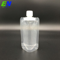 Emballage personnalisé, pochette pour gel, en nylon, transparent, en plastique, pour alcool, 100 unités