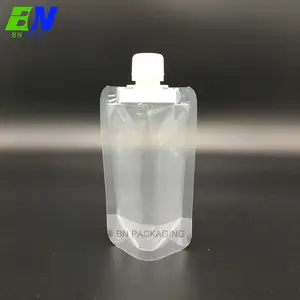 Transparent Packaging Bag Custom Packaging Transparent Nylon Package Refillable Gel Pouch Alcohol Plastic Bag