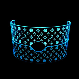 LED Luminous Glasses Shield Shape Multi Color <b>Light</b> Up For Parties Nightclubs Bars Entertainment Venues - Product Image 4