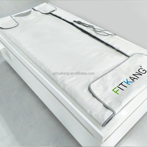 ผ้าห่มซาวน่าพกพา FITKANG สีเงิน 3 โซนให้ความร้อน ผ้าห่มซาวน่าแบบใช้ความร้อน ปลอดภัยต่อสุขภาพ ใช้ในบ้าน สำหรับสปา - Product Image 2