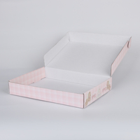 Petite expédition personnalisée carton ondulé brun boîte de papier emballage postal boîte d'emballage postal