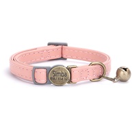 Collier pour chat Qbellpet en velours avec boucle en métal doré personnalisée 2026, nœud papillon et clochette – Colliers et laisses pour animaux de compagnie