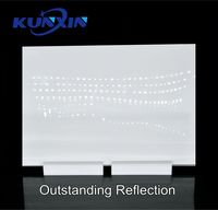 Papier réfléchissant LED Kunxin facile à fabriquer, en plastique optique blanc opale, 0,3 mm 0,4 mm, pour luminaires
