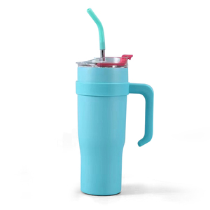 Nouveau 40Oz Portable En Acier Inoxydable Voiture Isolation Sous Vide Bouteille D'eau Tasse Paille Fond <span class=keywords><strong>Plat</strong></span> <span class=keywords><strong>Thermos</strong></span> De Voiture pour Camping Caractéristiques - Product Image 1