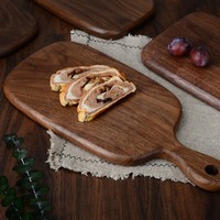 Planche à découper en bois de noyer noir nord-américain personnalisée Planche à découper de cuisine en bois massif