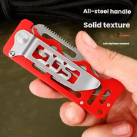 Cuchillo Plegable de Acero Inoxidable Portátil EDC, Cuchillo para Acampar y Cazar al Aire Libre