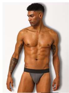 กางเกงเกย์ขาสั้นแฟชั่นผ้าคอตตอนเซ็กซี่สีพิเศษออกแบบโลโก้ได้ตามต้องการ - Product Image 3