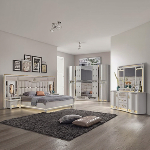 Ensemble de lit complet le plus récent pour adultes, style appartement, mobilier de <span class=keywords><strong>chambre</strong></span> d'hôtel avec armoire king size et fonctions de rangement personnalisables - Product Image 5