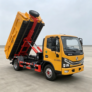 รถบรรทุกติดเครนยกขยะก่อสร้าง Dongfeng Dolica จากโรงงานจีน พร้อมถังขยะแบบถอดได้สำหรับขยะก่อสร้าง - Product Image 3