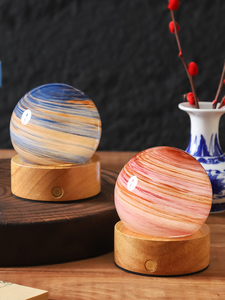 Paralume a sfera In vetro da 8 cm per <span class=keywords><strong>bambini</strong></span> con luce <span class=keywords><strong>notturna</strong></span> con alimentazione Plug-In, <span class=keywords><strong>lampada</strong></span> da cielo stellato - Product Image 3