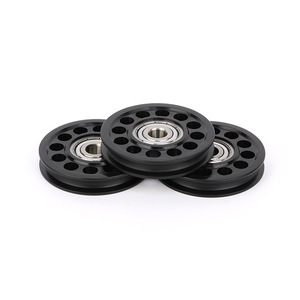 Rodillos de Plástico de Nylon 6200ZZ con Rodamientos de Acero Inoxidable y Poleas Recubiertas de Goma para Puertas Correderas, Suministro Directo de Fábrica, Venta al Por Mayor - Product Image 1