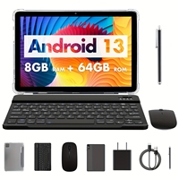 Venta Al por mayor10.1inch Android WiFi Tablet PC con teclado y pluma HD pantalla táctil Bloc de dibujo para la escuela de los niños usando