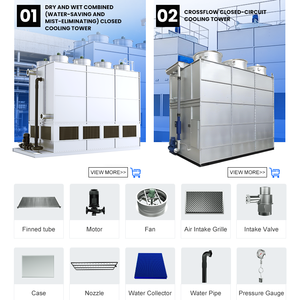 High Efficiency Cross Flow Evaporative <b>Air</b> <b>Cooler</b> Metal Construction Eco-Friendly Design <b>Water</b> Condensers Closed Towers We Maint - Product Image 2