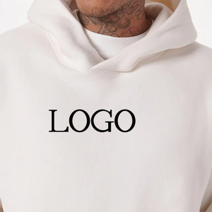 Pull à la mode Fabricants personnalisés 80% coton 20% polyester Sweat à capuche imprimé à manches longues Sweat à capuche en coton polaire 300 g/m² - Product Image 4