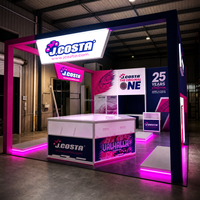 Stand d'exposition modulaire personnalisé 20x30 en aluminium avec sublimation par transfert thermique SEG - Léger, portable et facile à assembler